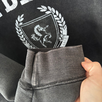 Brunette the Label Jetblack Crewneck Sweater | Sz L/XL
