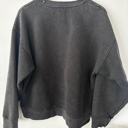 Brunette the Label Jetblack Crewneck Sweater | Sz L/XL