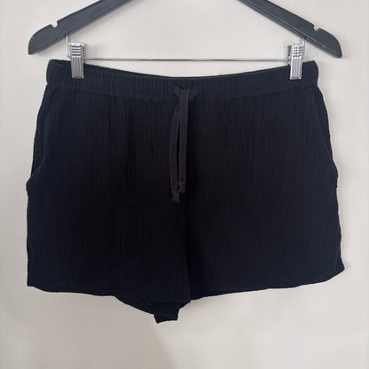 Wilfred Free Cotton Sail Shorts in Black | Sz Medium
