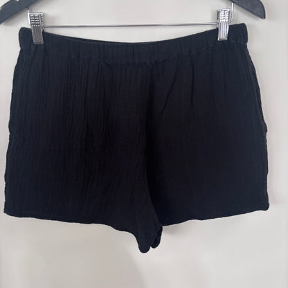 Wilfred Free Cotton Sail Shorts in Black | Sz Medium