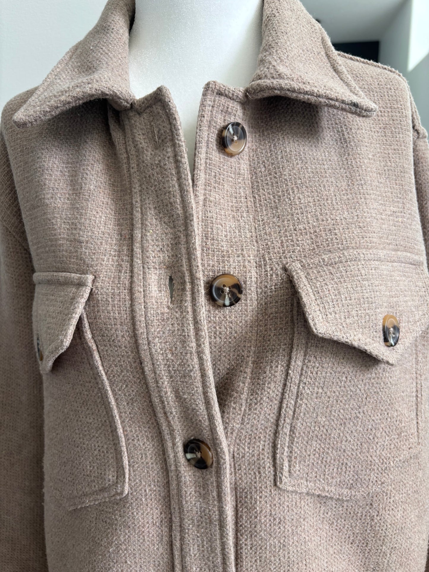 RD Style Taupe Jacket | XS (Oversized, fits like medium)