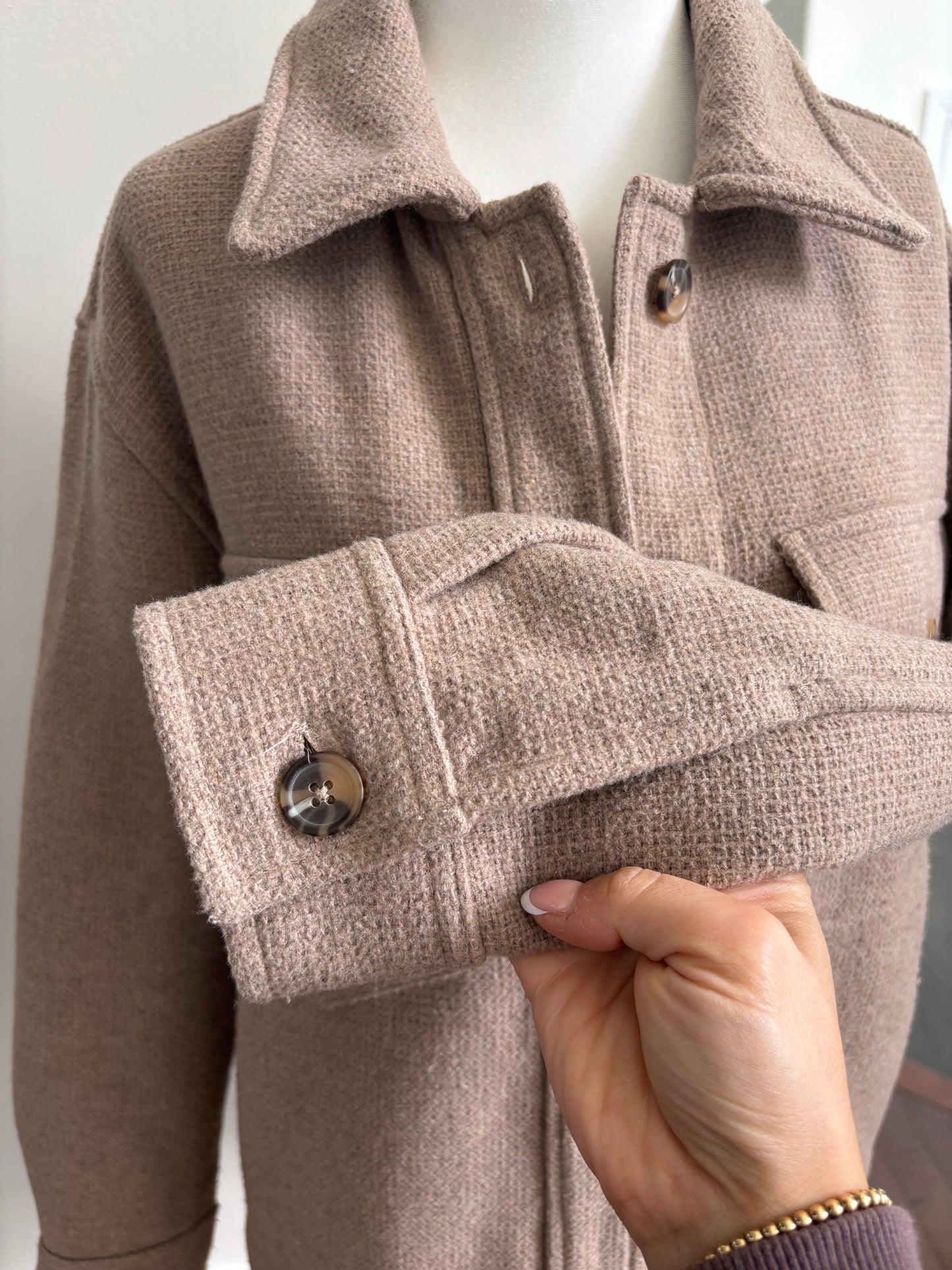 RD Style Taupe Jacket | XS (Oversized, fits like medium)
