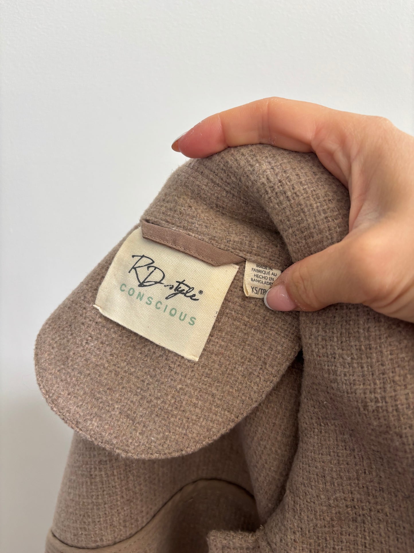 RD Style Taupe Jacket | XS (Oversized, fits like medium)