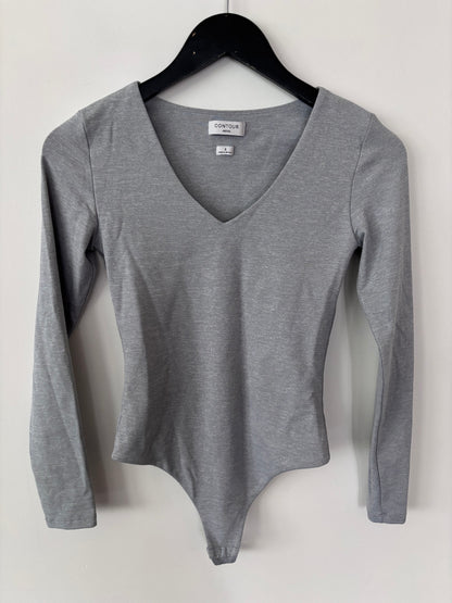 Aritzia Contour Fixture Bodysuit in Grey | Sz Small
