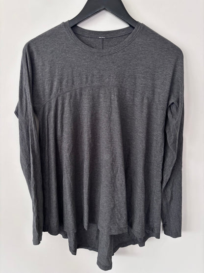 Lululemon Acadia Long Sleeve Top Heathered Pitch Grey | Sz Medium (approx)