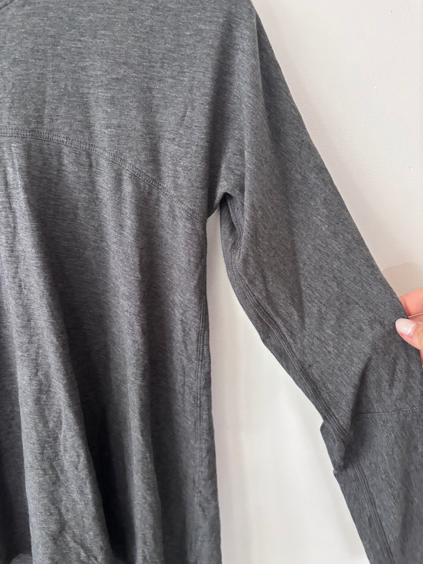 Lululemon Acadia Long Sleeve Top Heathered Pitch Grey | Sz Medium (approx)