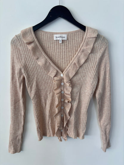 Heartloom Yvette Soft Cardigan (tan/beige) | Sz Medium
