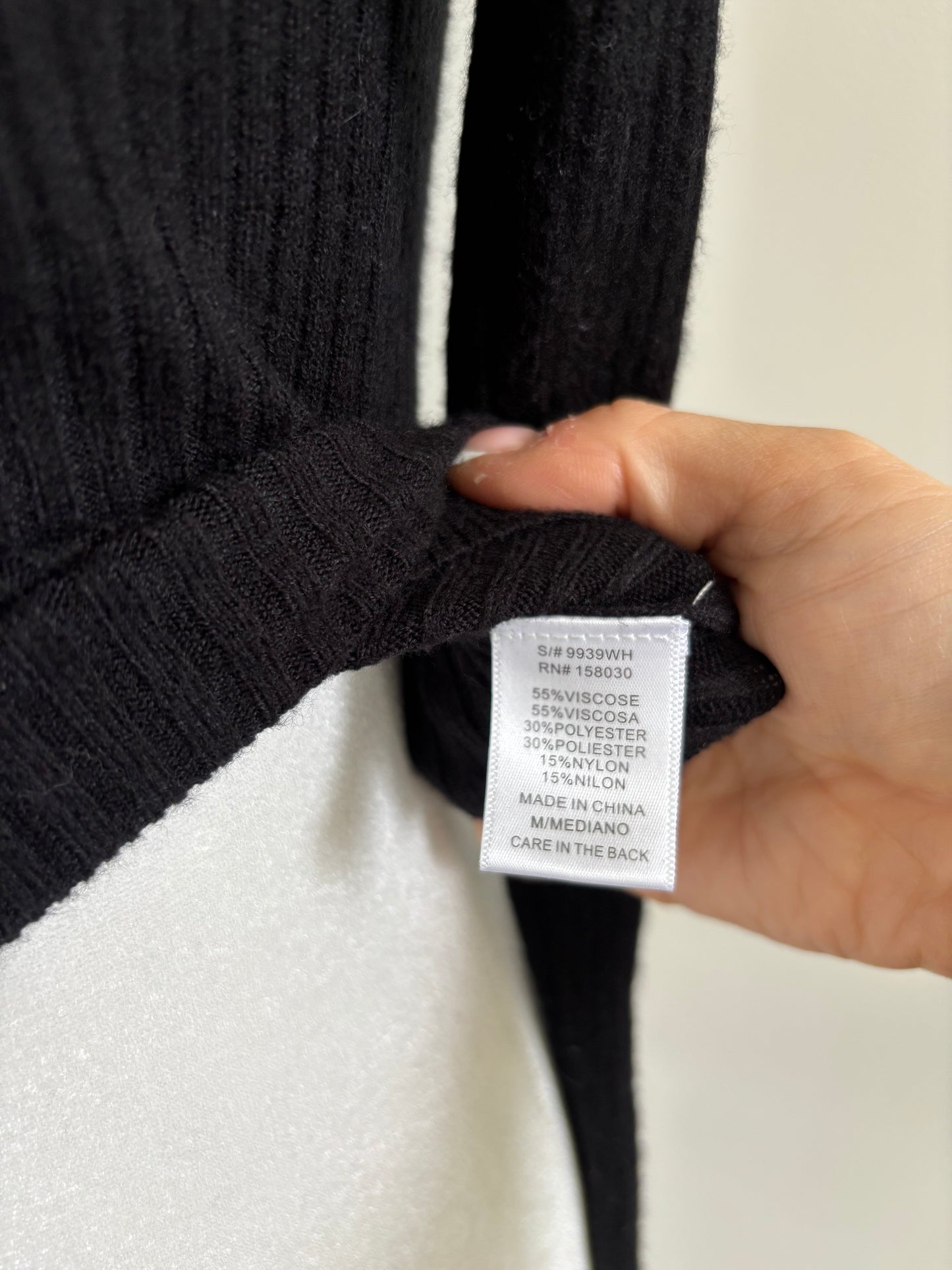 Love Tree Soft Ribbed  Turtleneck | Medium