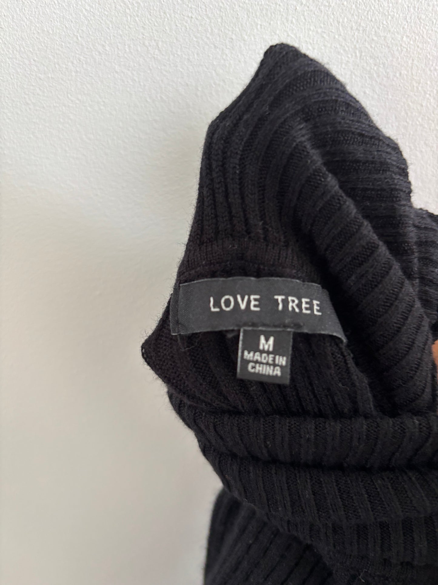 Love Tree Soft Ribbed  Turtleneck | Medium