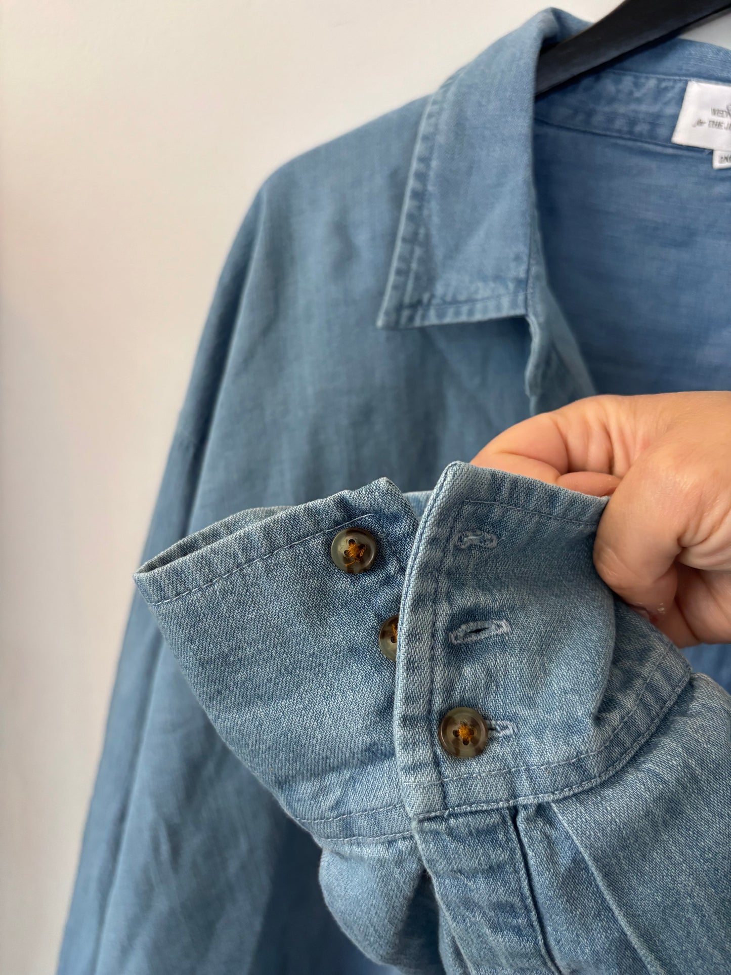 JillyBox X One Wednesday Chambray Oversized Top | Sz XXL