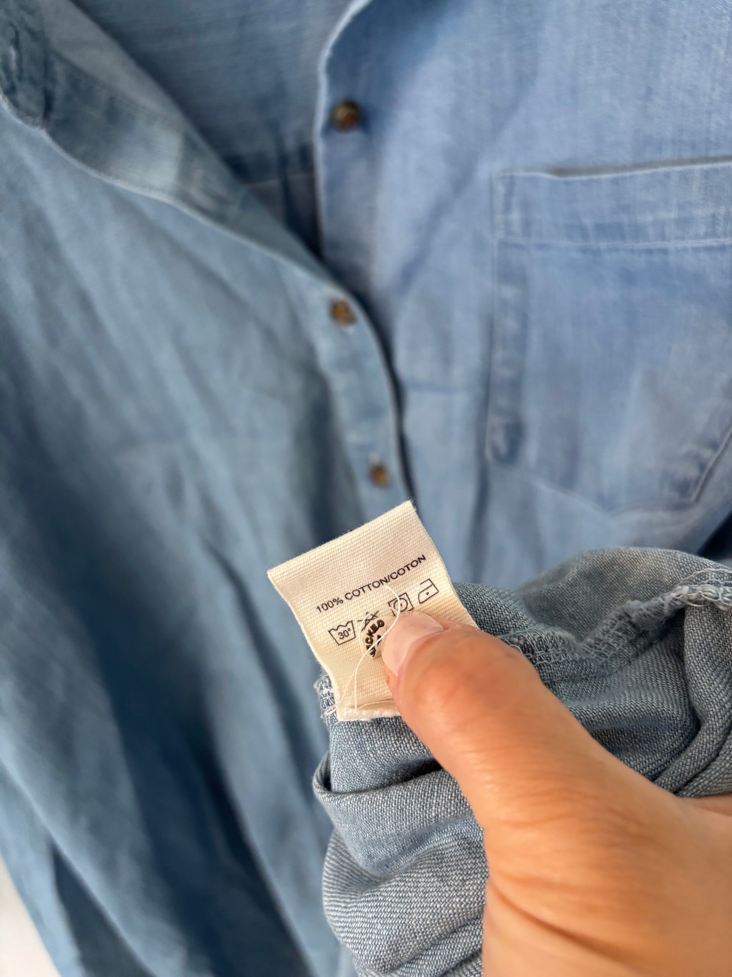 JillyBox X One Wednesday Chambray Oversized Top | Sz XXL
