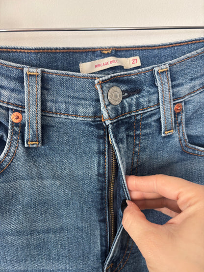Levi's Ribage Medium Wash Bell Jeans | Sz 27
