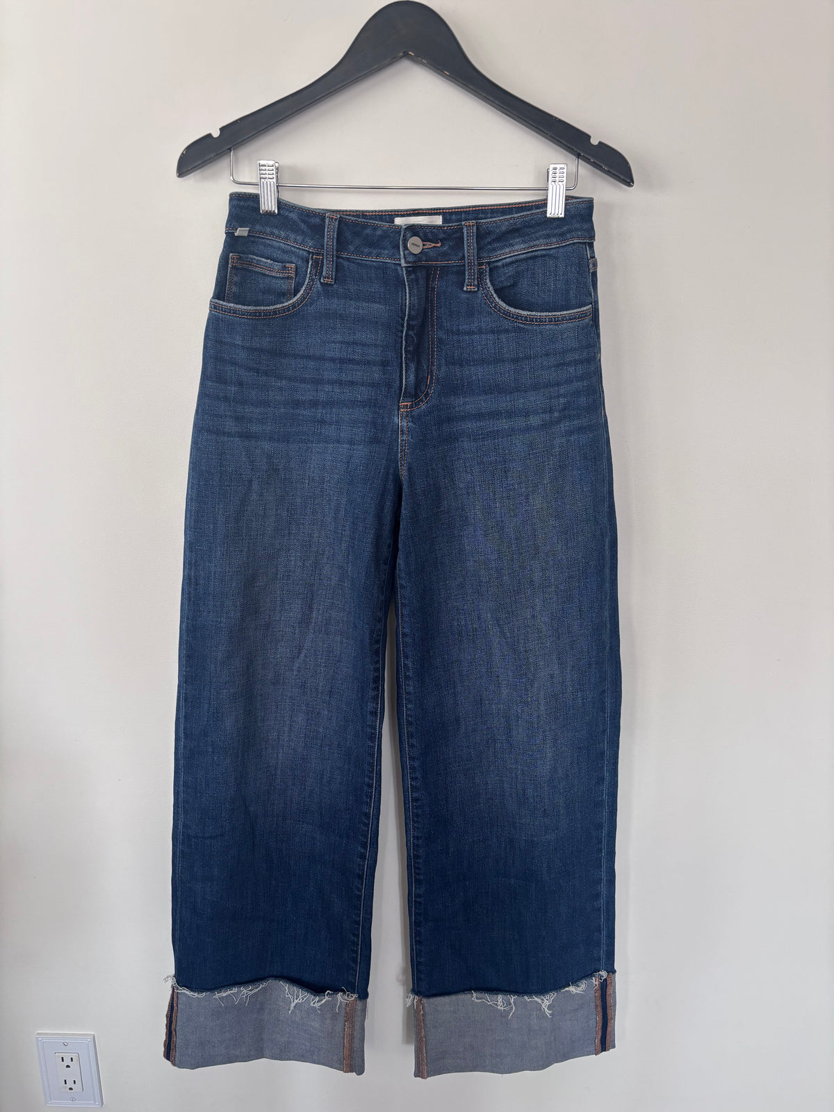 CEROS Wide Leg Cuffed Jeans | Sz 27