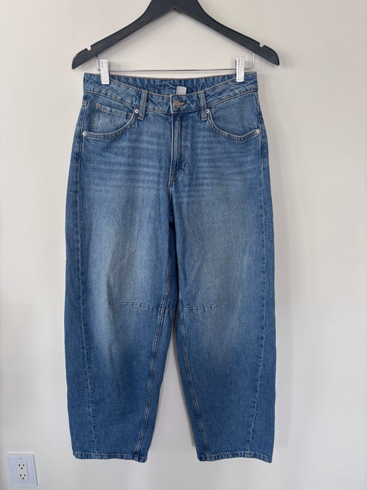 H&M/Divided Relaxed Barrel Jeans | Sz 4 (loose fit)