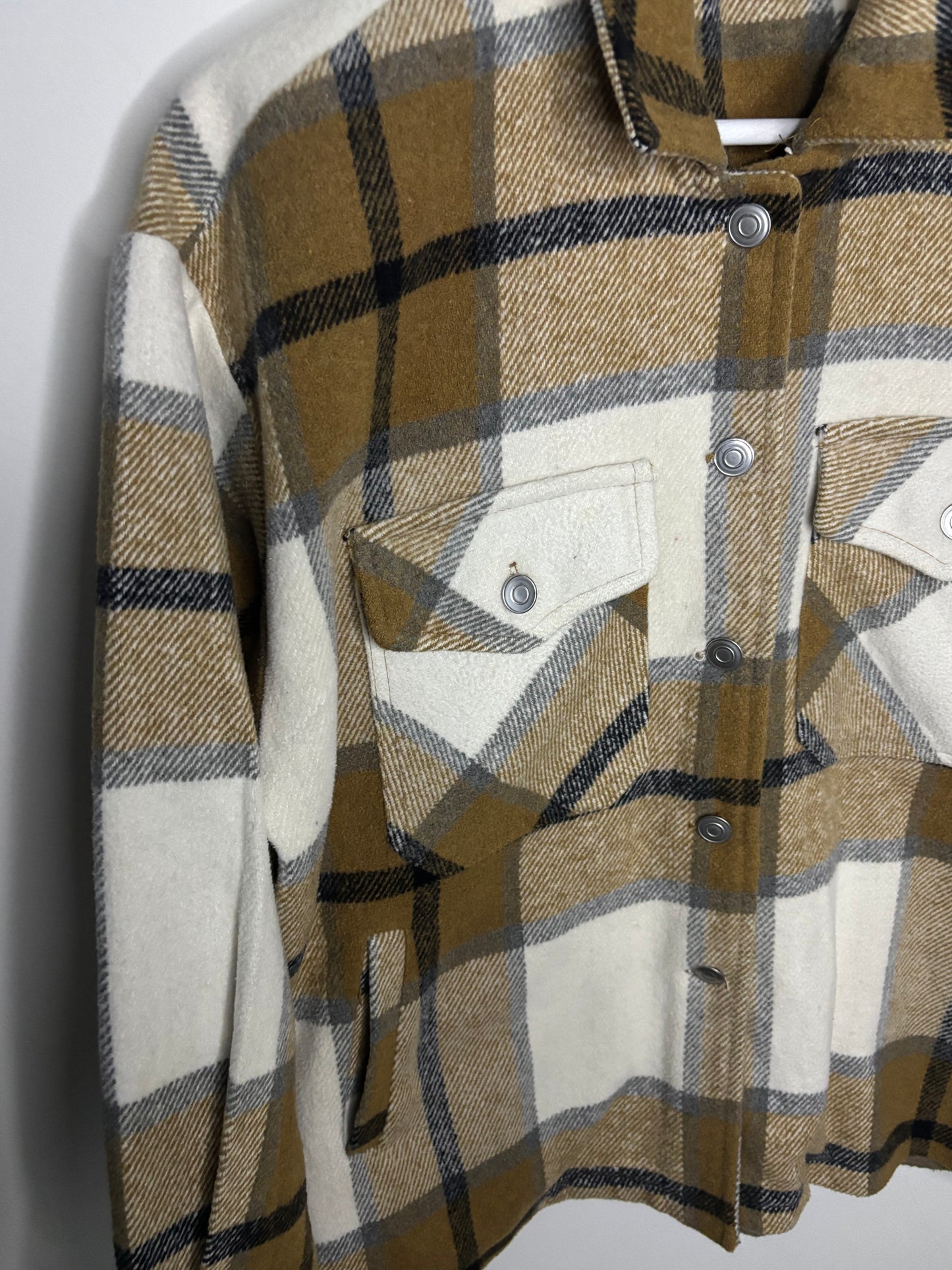 Davi & Dani Plaid Oversized Jacket | Small