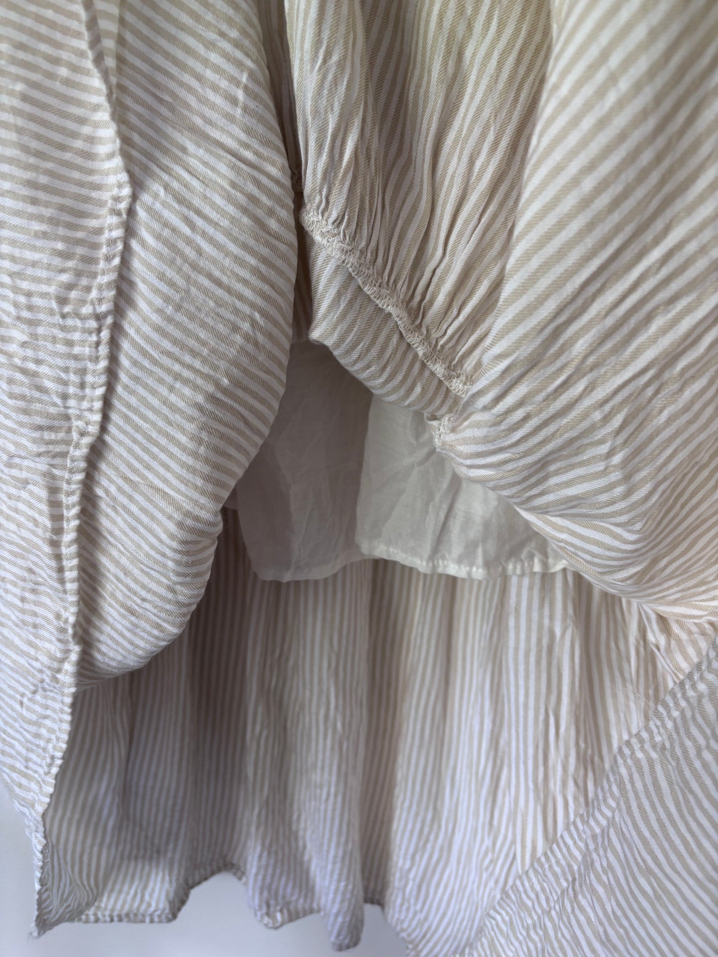 Elan Striped White/Cream Dress | Small (can fit Medium)