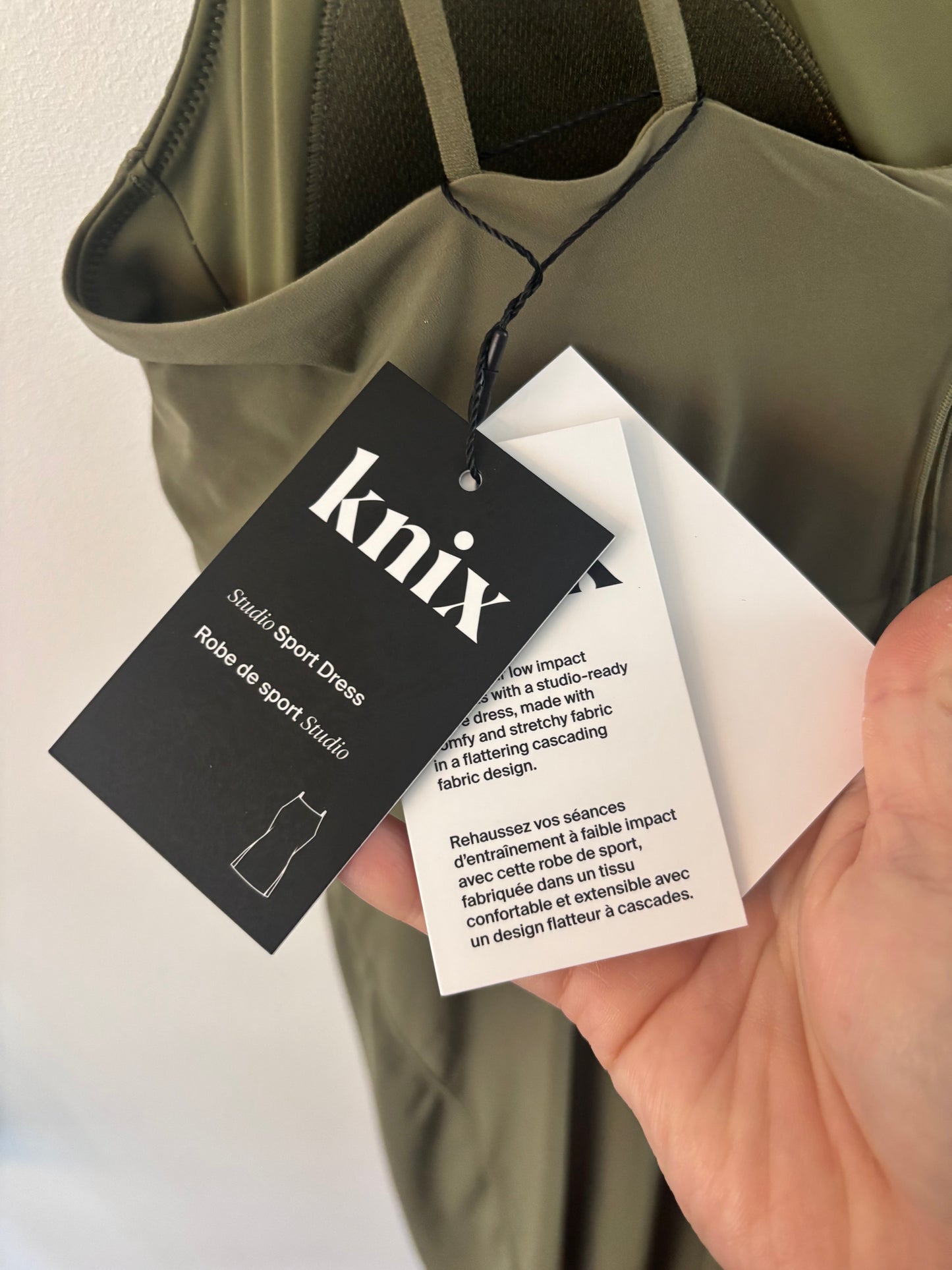 Knix Studio Sports Dress in Olive NWT | Sz XL (may fit smaller)