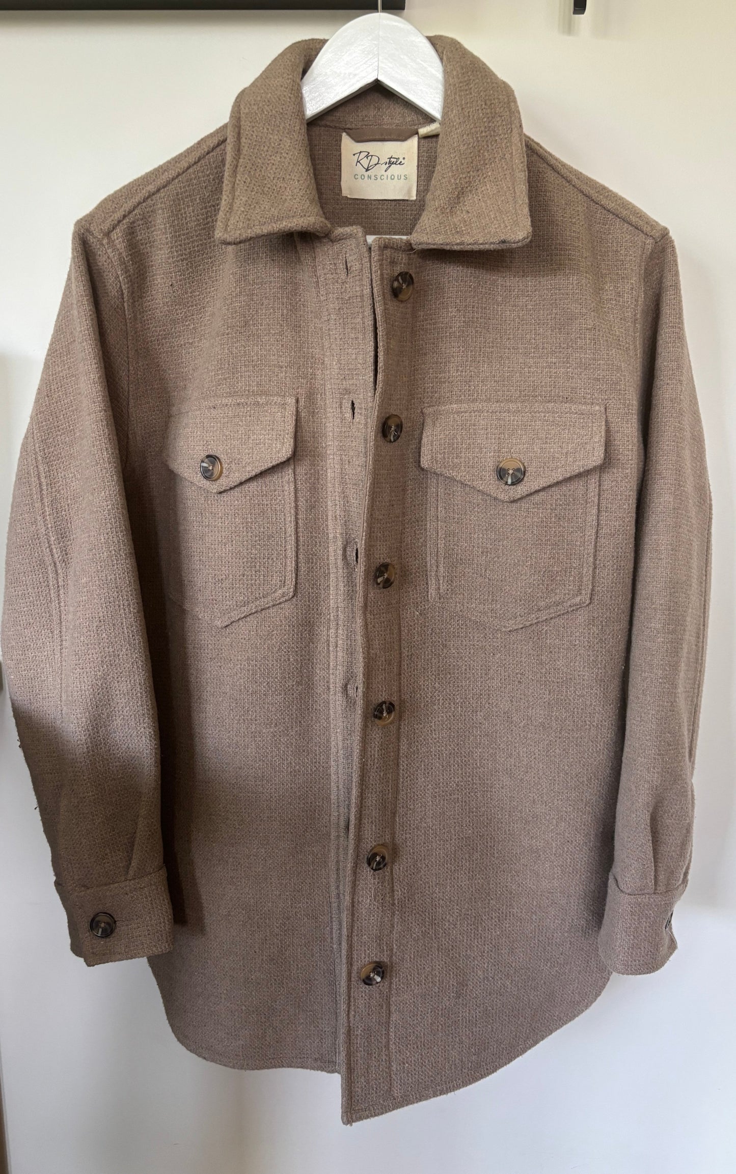 RD Style Taupe Jacket | XS (Oversized, fits like medium)