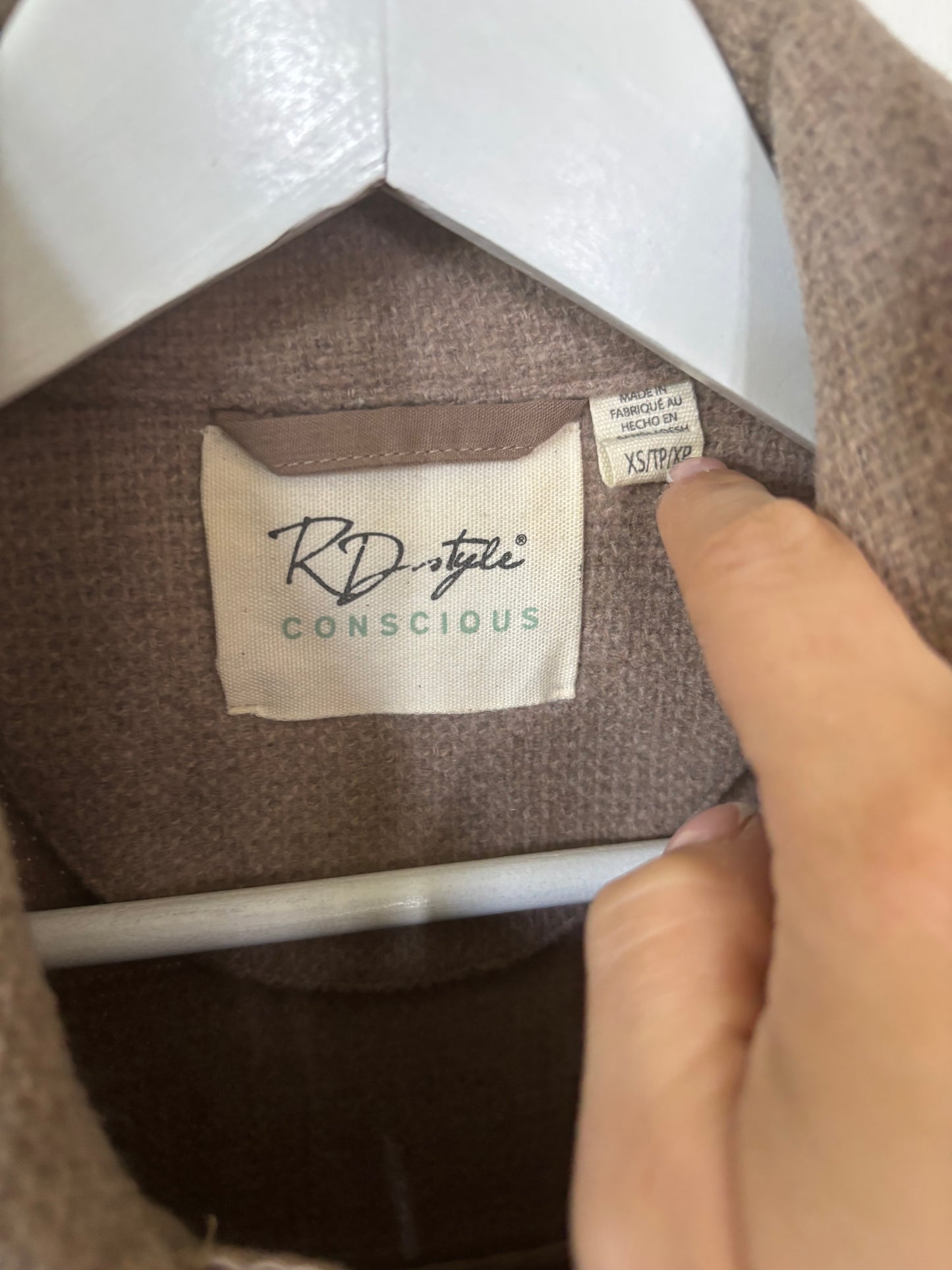 RD Style Taupe Jacket | XS (Oversized, fits like medium)