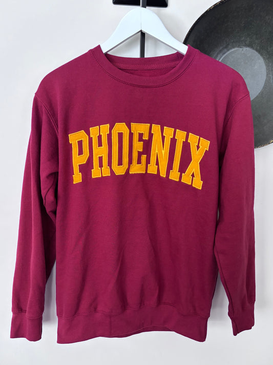 NY Popular Phoenix Crewneck Sweater | Sz Small (M37W3)