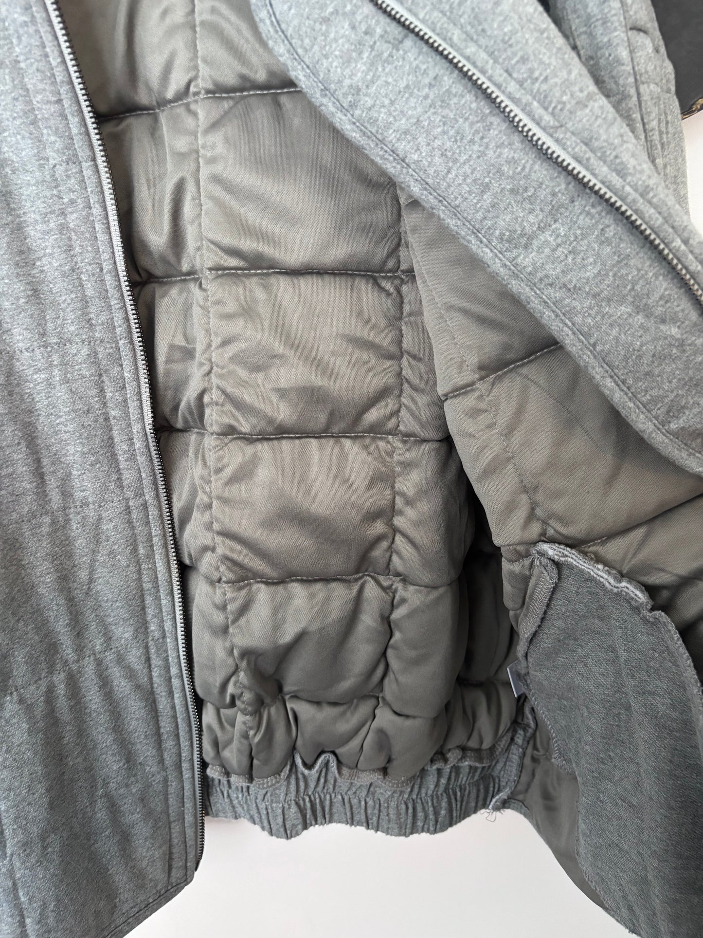 Aemi + Co Dixie Quilted Grey Jacket | Sz Small (fits like Medium or Large)(M56C1)