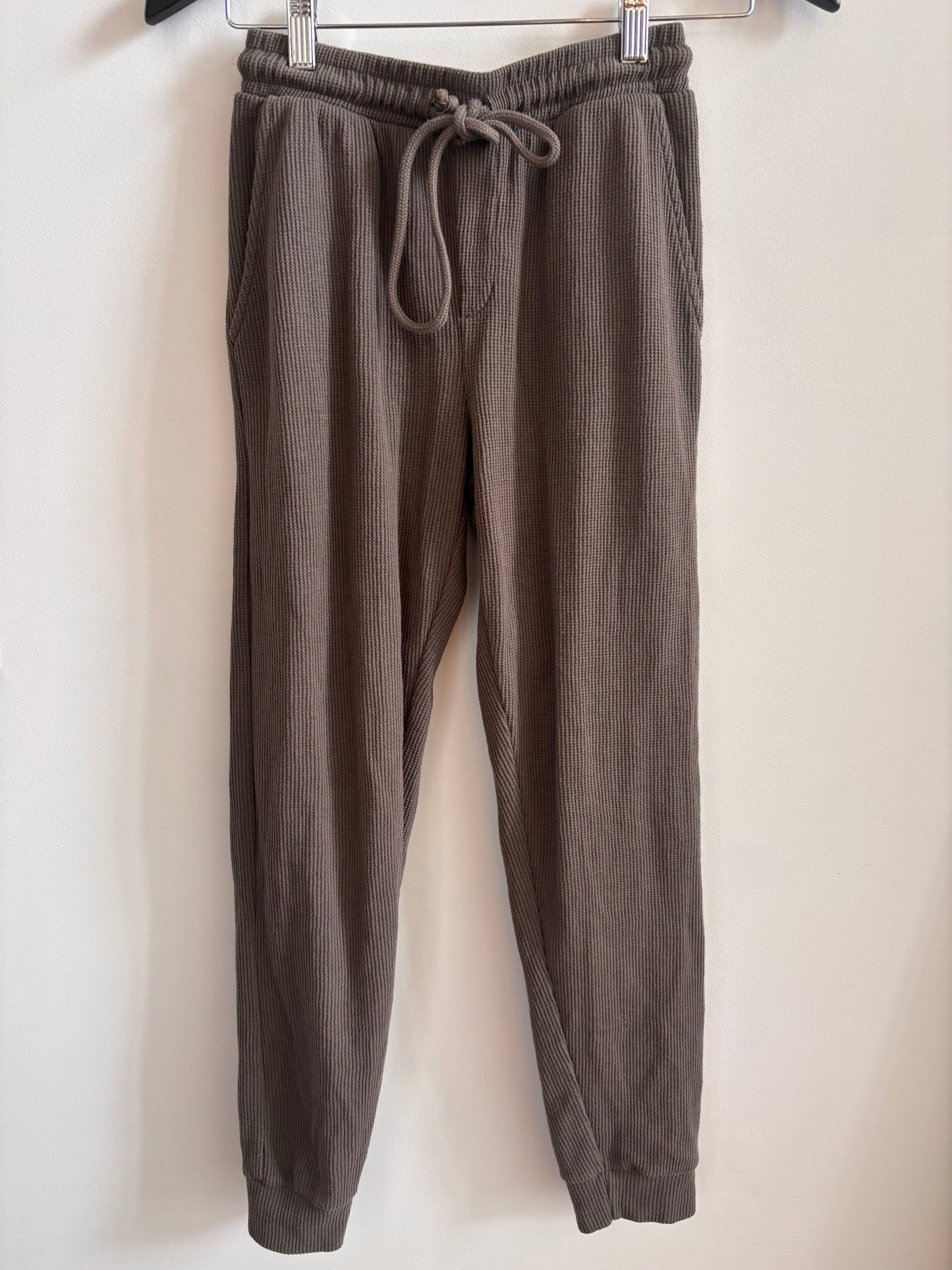 RD Style Waffle Joggers Green/Grey | Small