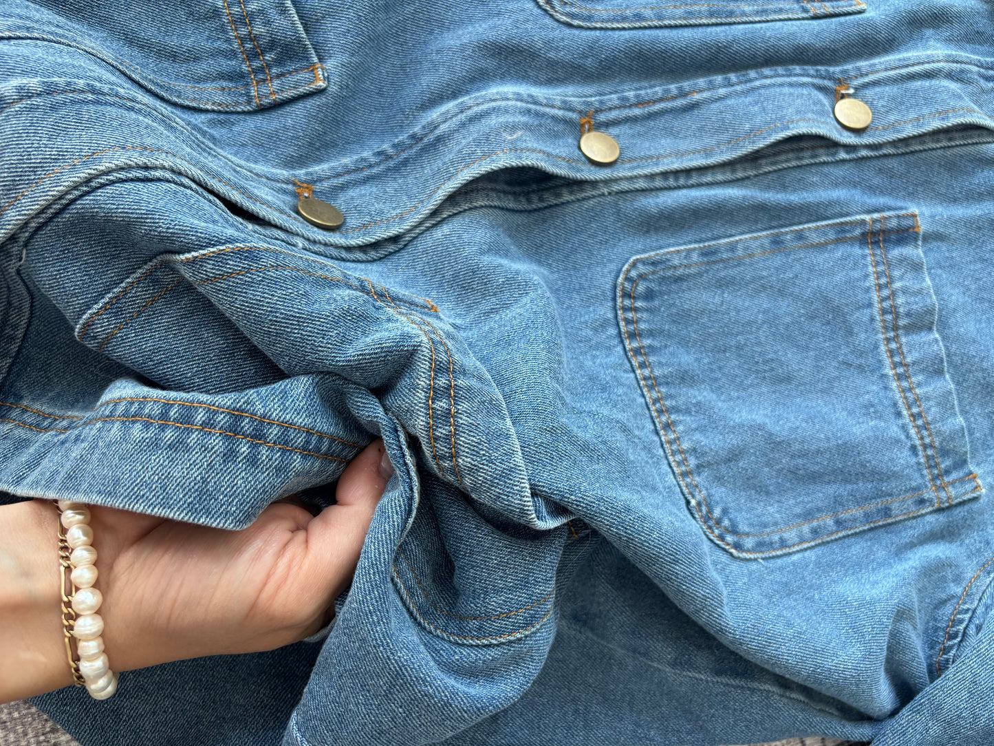 Gentle Fawn Flynn Light Denim Jacket | Sz Small (oversized)