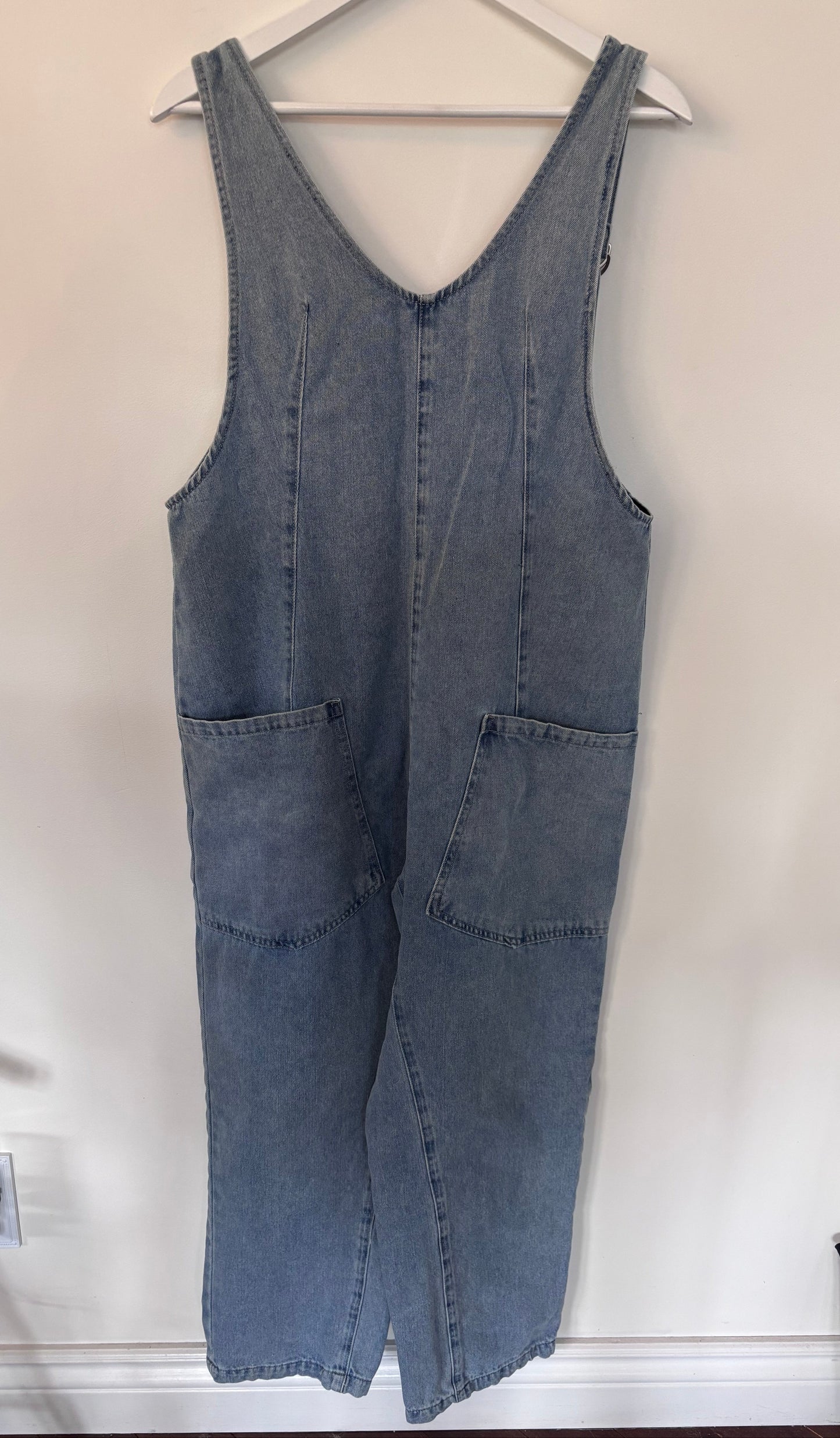 Denim Oversized Romperalls | Sz Small