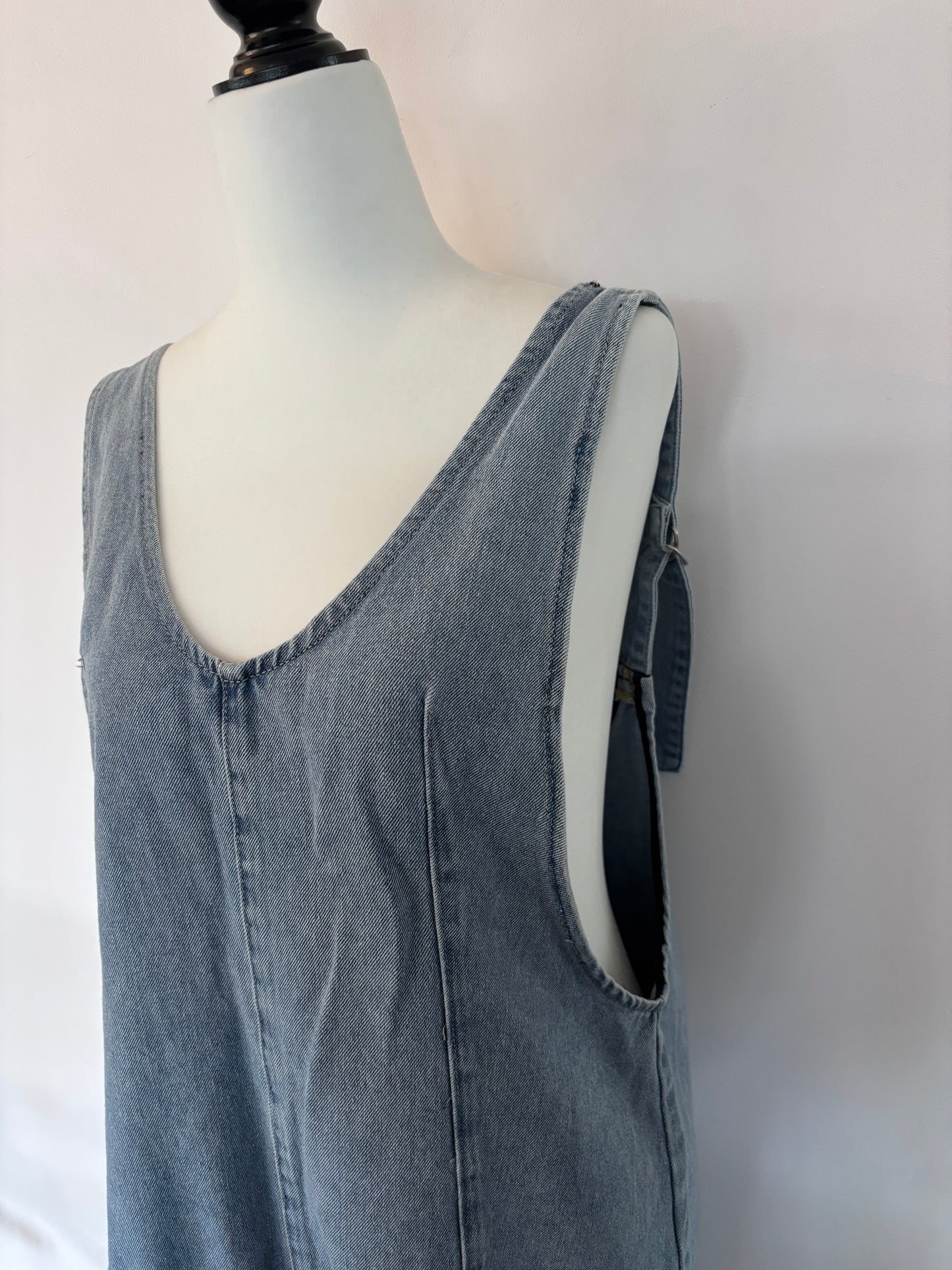Denim Oversized Romperalls | Sz Small