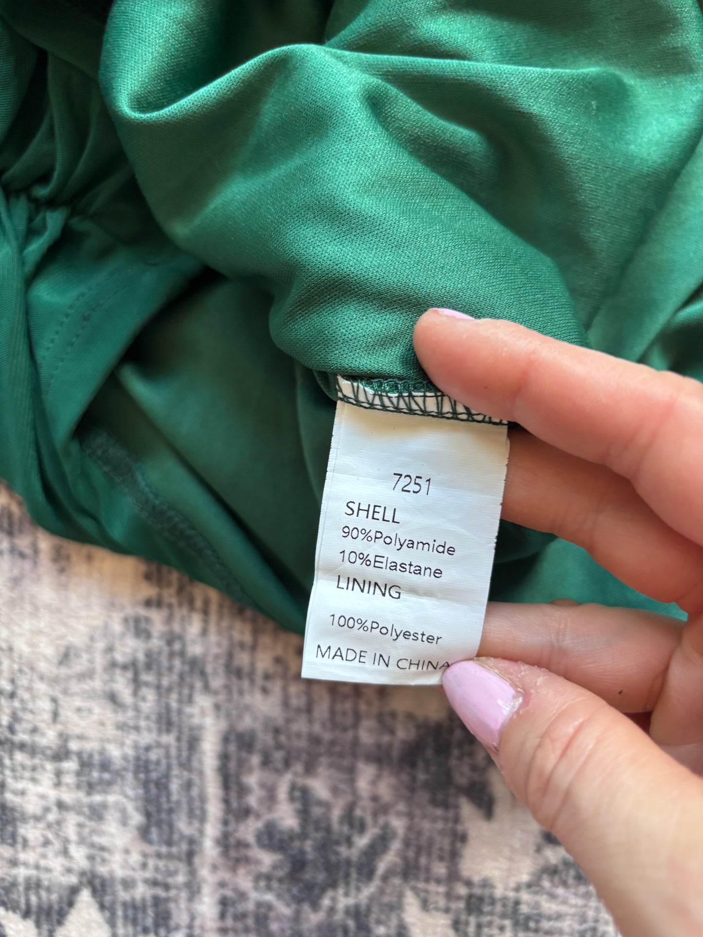 Pretty Garden Green Ruched Bodycon Dress | Sz Medium