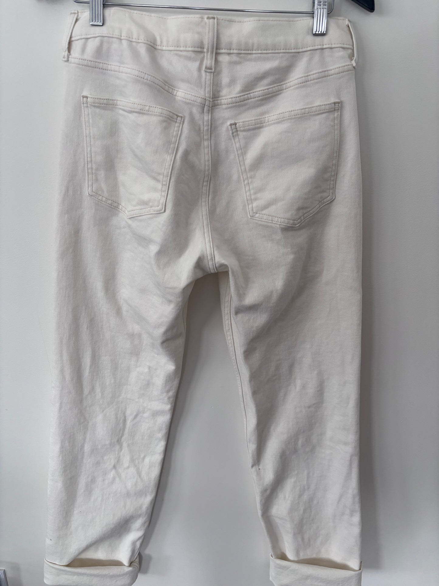 Gap 90s Straight High Rise Ecru Jeans | Sz 30 (M48W3)