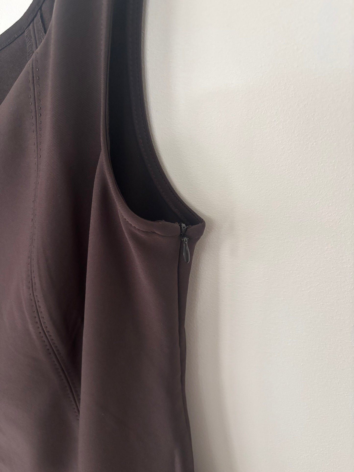 H&M Brown Off-the-Shoulder Tailored Jersey Dress | Sz XL