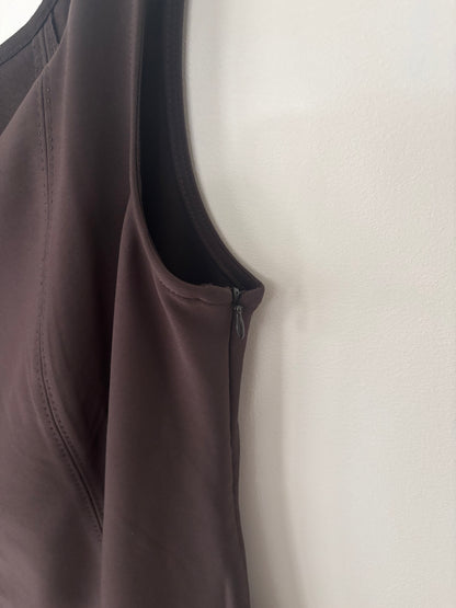 H&M Brown Off-the-Shoulder Tailored Jersey Dress | Sz XL