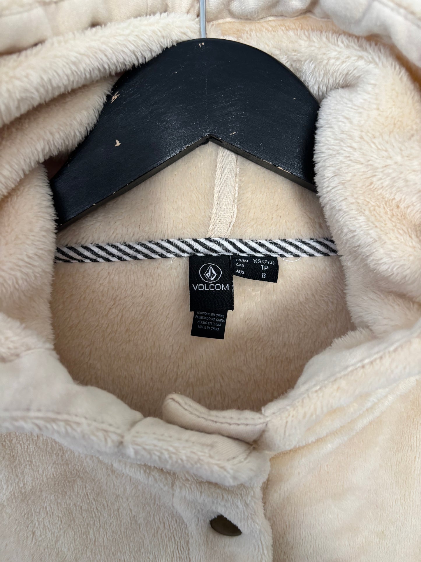 Volcom Under Wrapz Snap Up Hooded Jacket | Sz XS (N258W7)