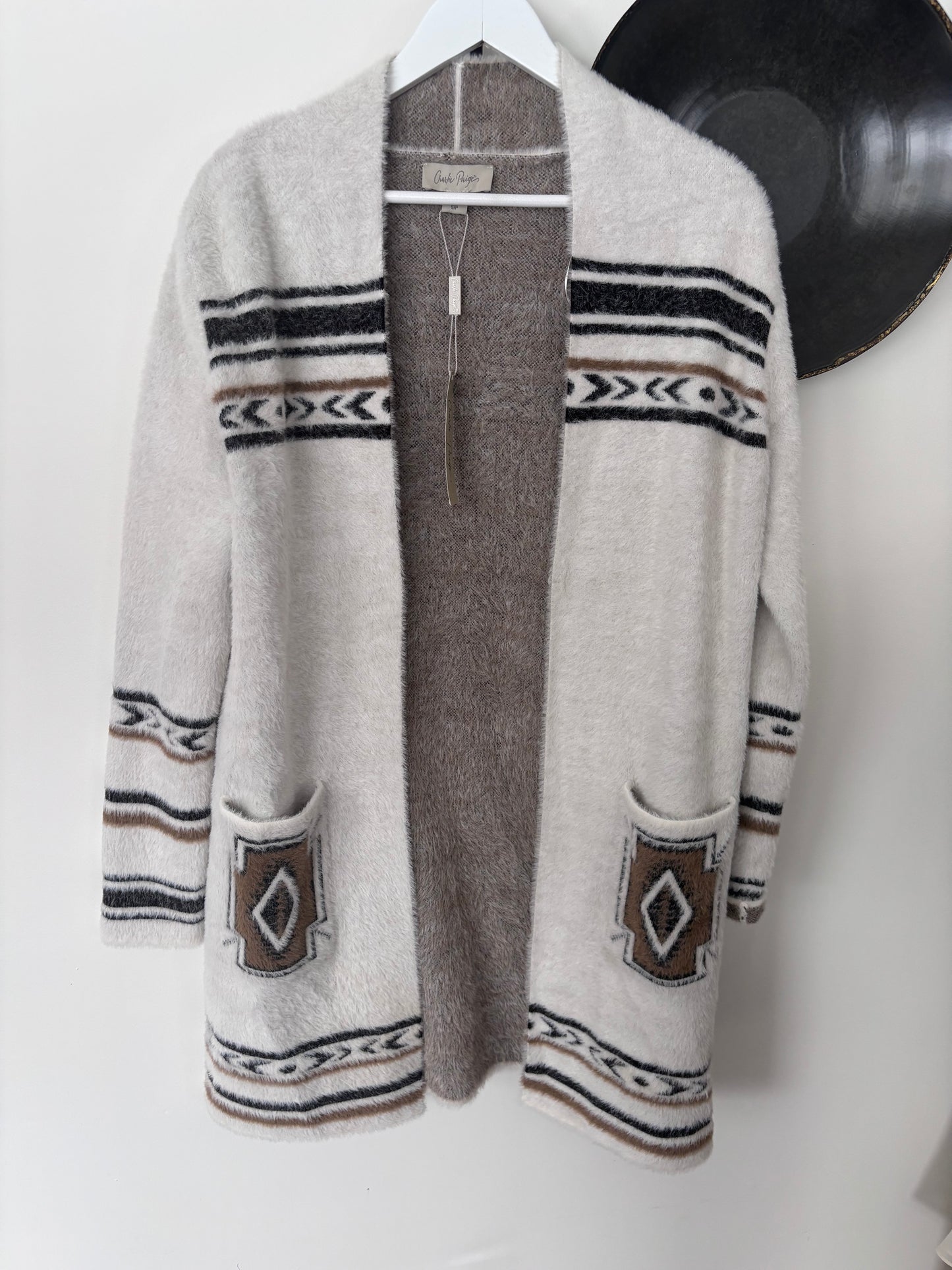 Charlie Paige Aztec Open Cardigan | Sz Small (M41W7)