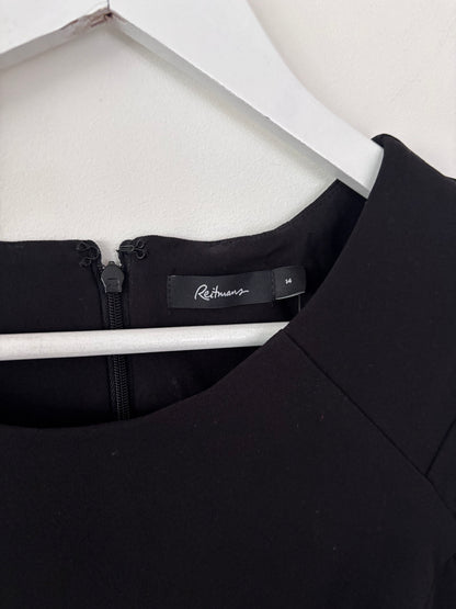 Reitmans Black Cap Sleeve Dress | Sz 14