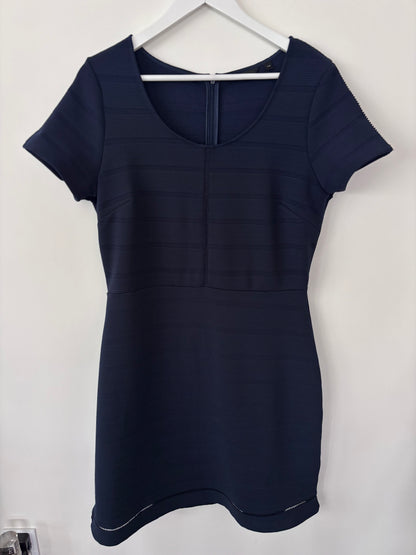 Reitmans Navy Textured Dress | Sz Large