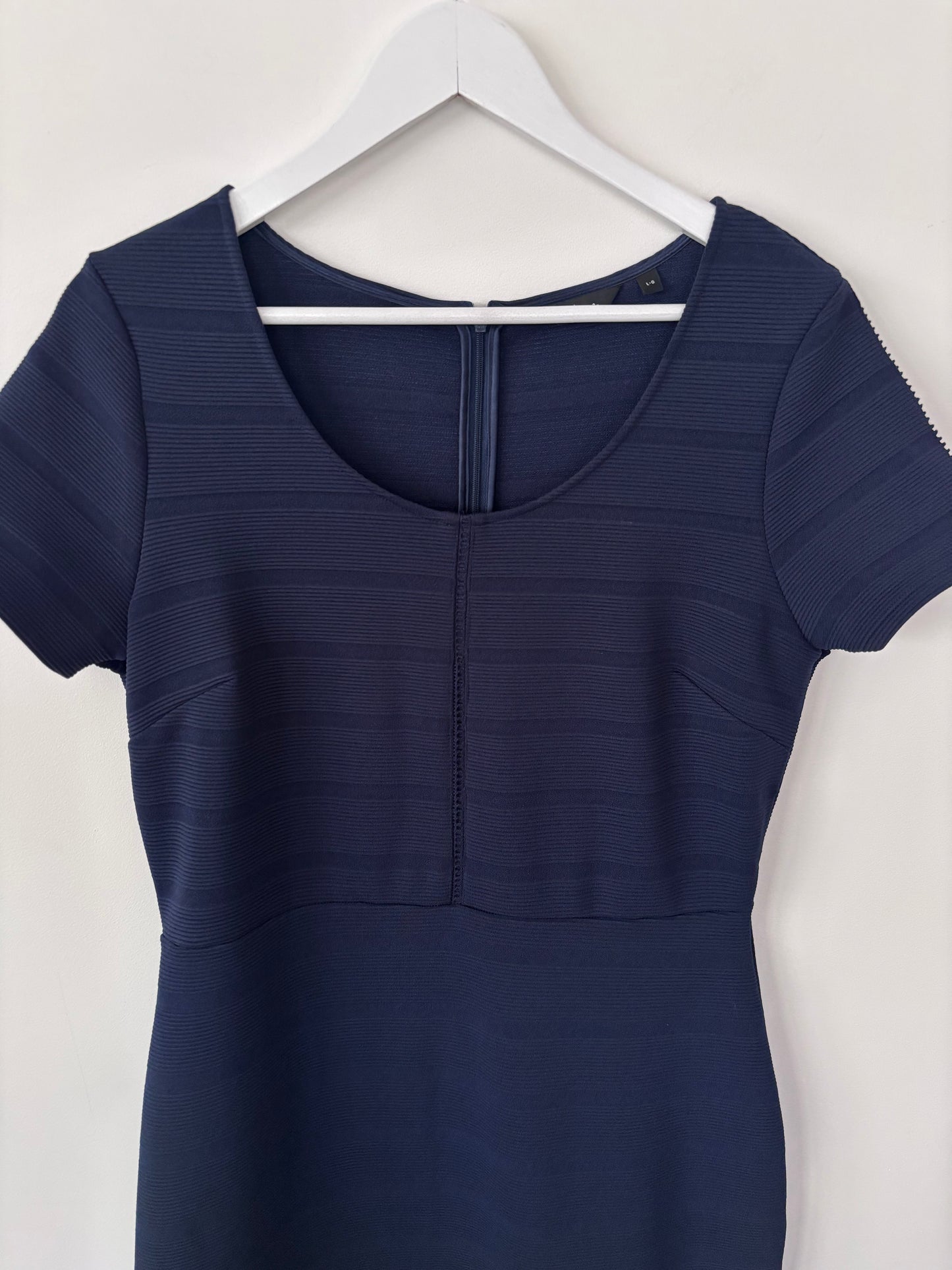 Reitmans Navy Textured Dress | Sz Large