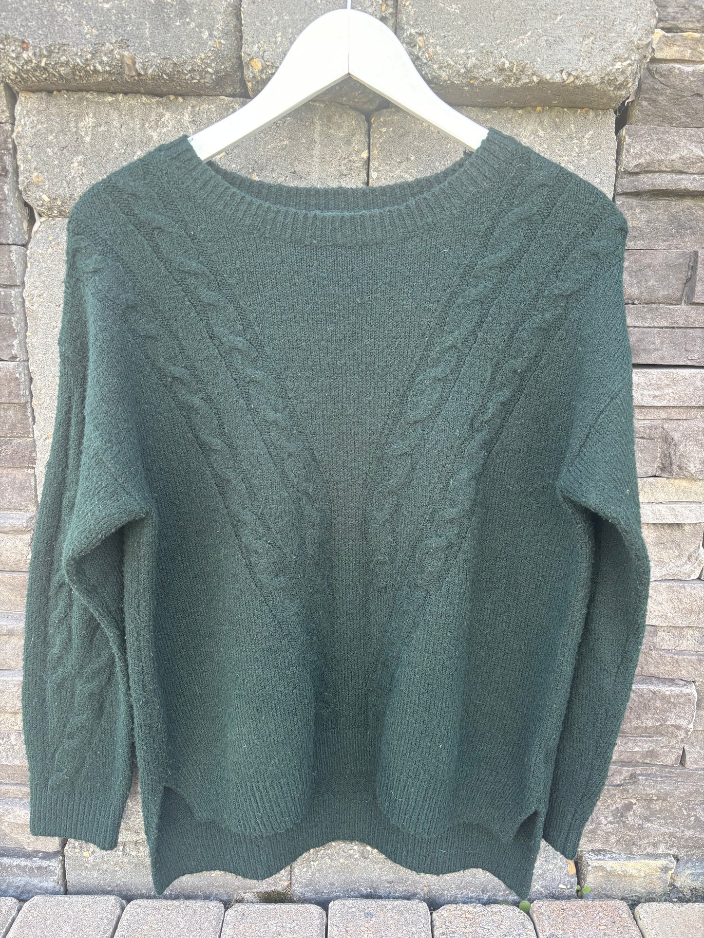 Molly Bracken Deep Green Knit Sweater | XS/Small (fits like a medium)