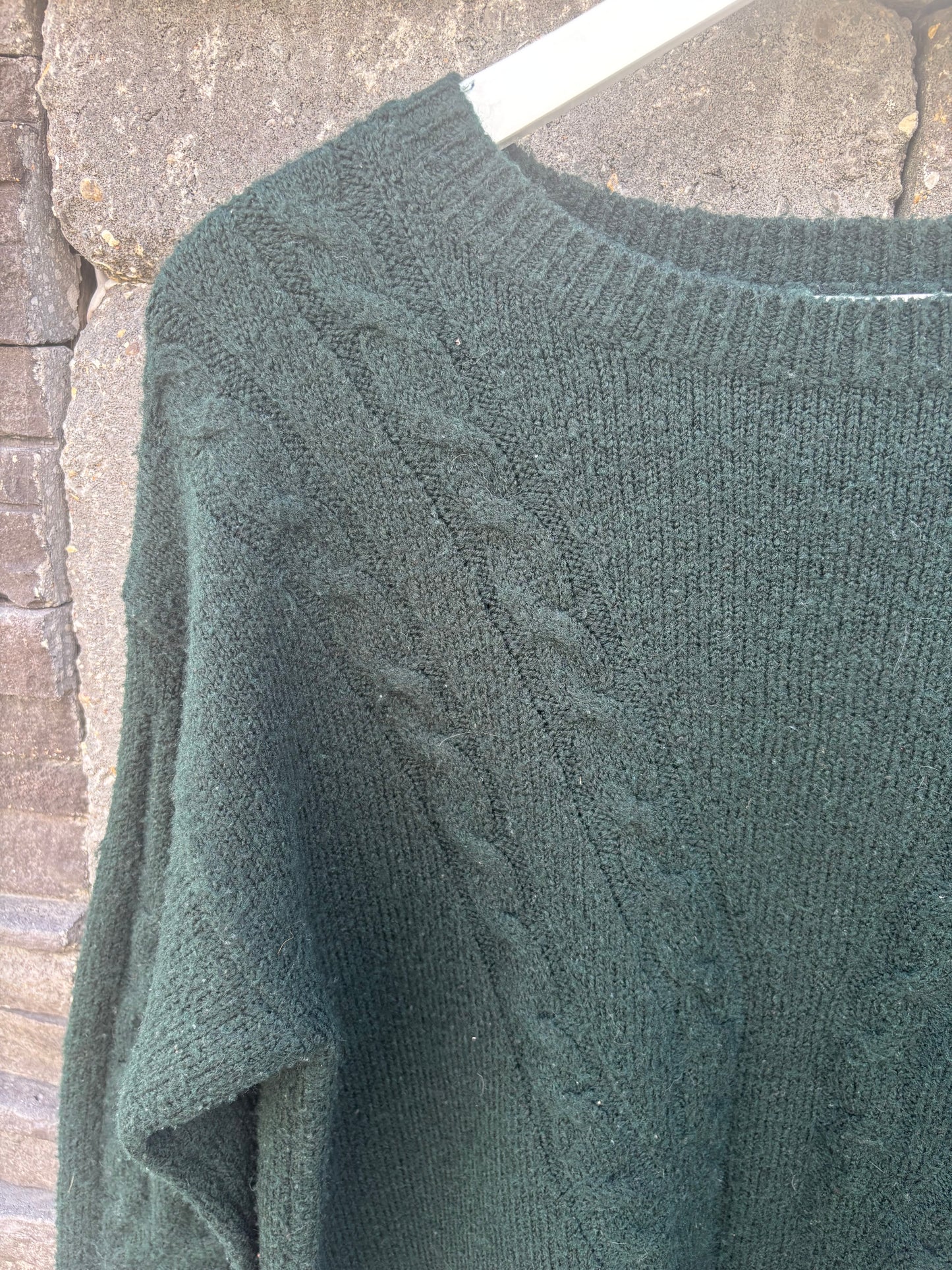Molly Bracken Deep Green Knit Sweater | XS/Small (fits like a medium)