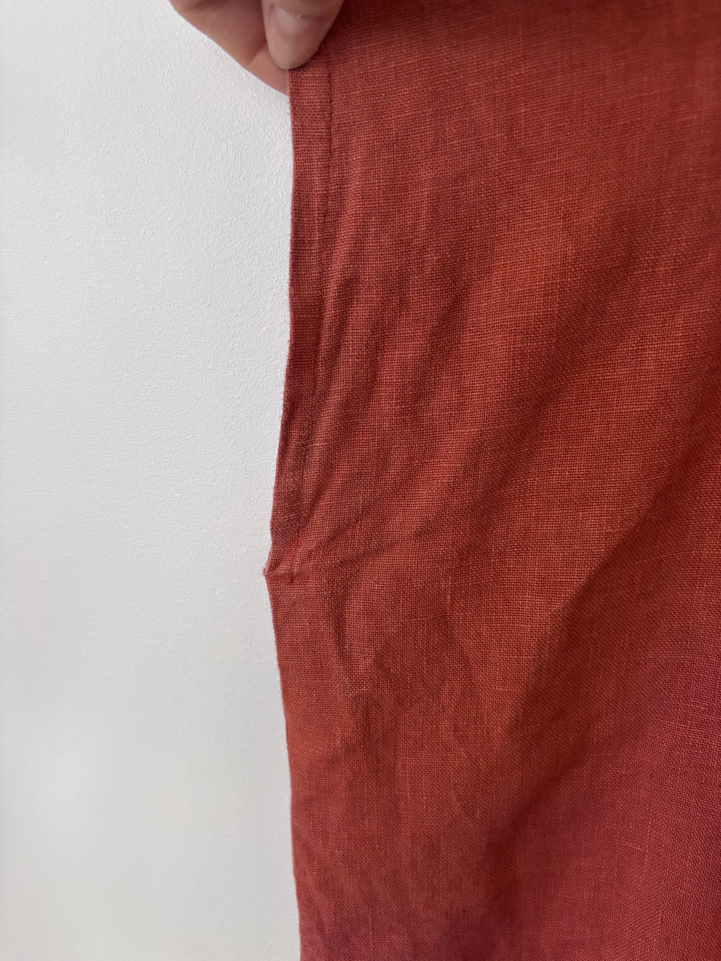 Only Child Alta Burnt Orange Linen Top | Sz Small (Oversized)