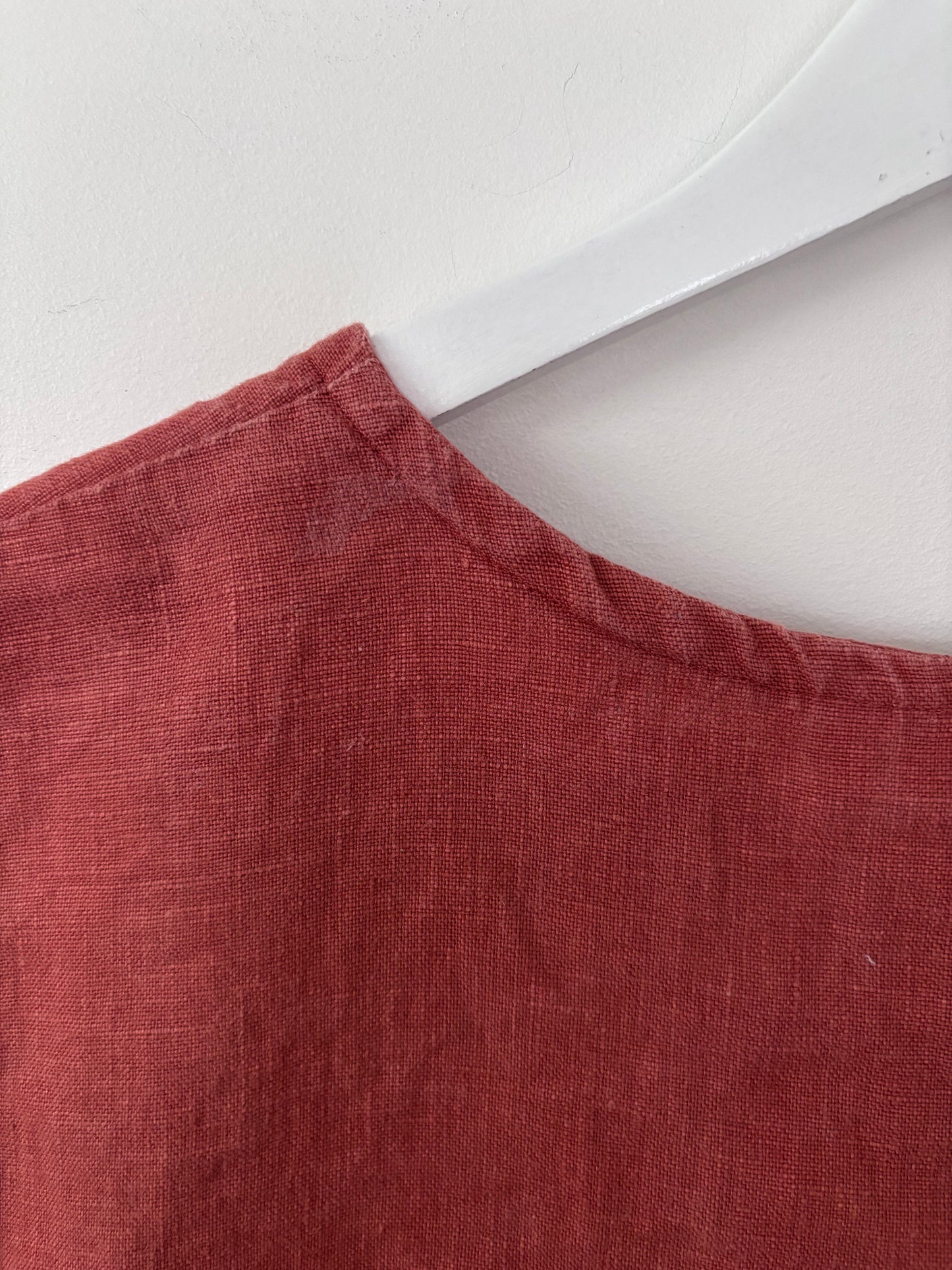 Only Child Alta Burnt Orange Linen Top | Sz Small (Oversized)