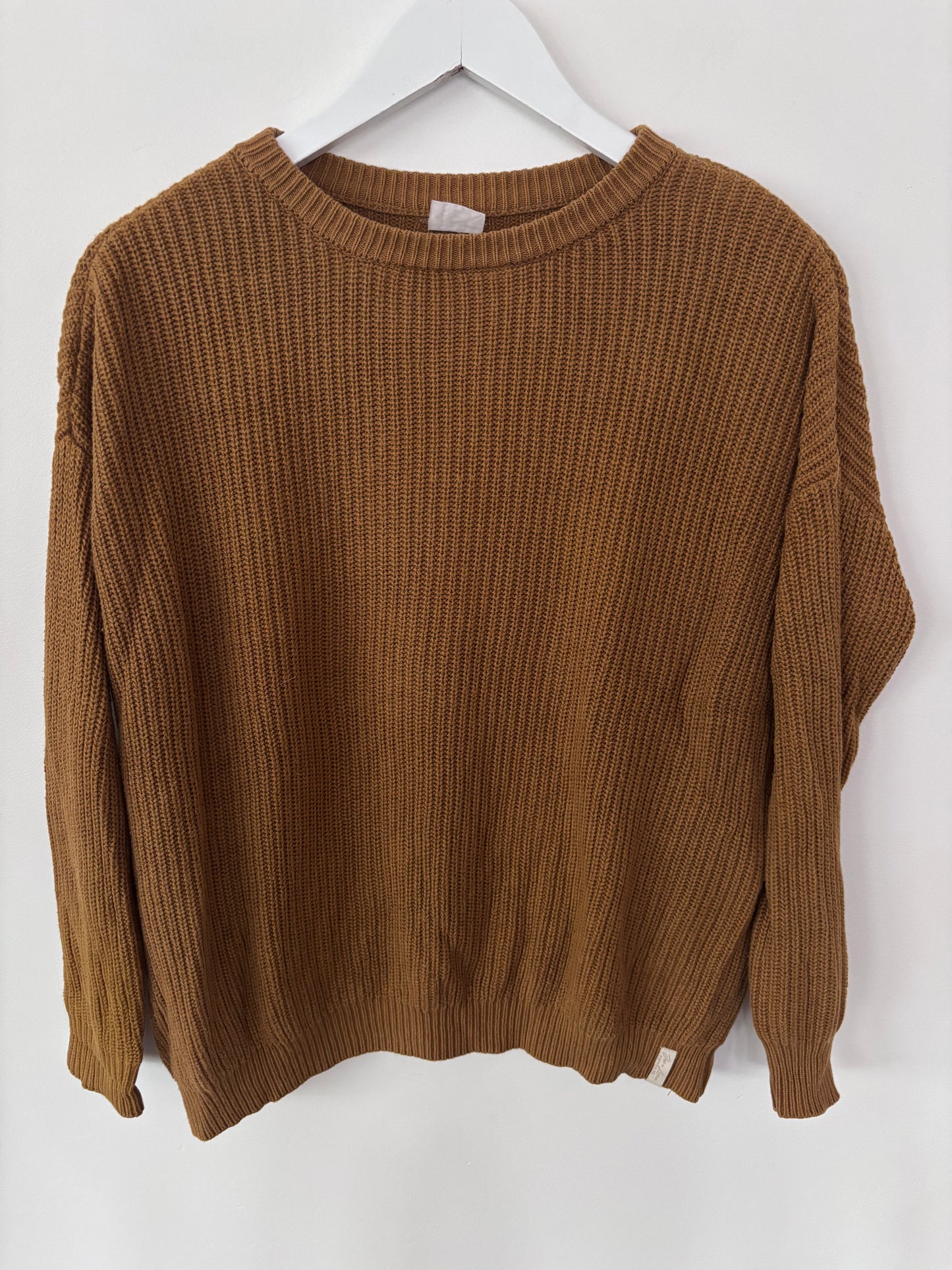 Jax & Lennon Knit Caramel Brown Sweater | Sz S/M