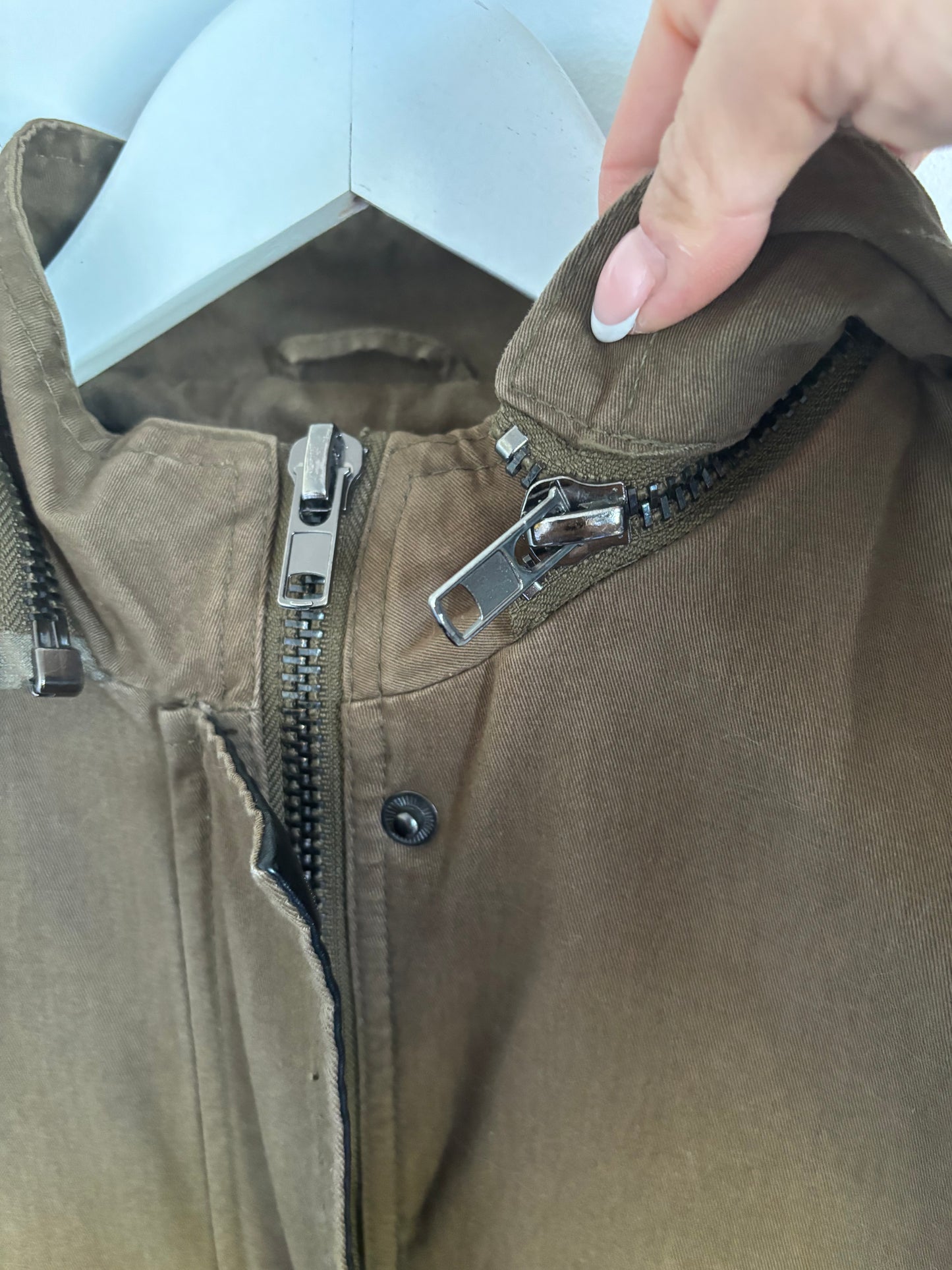 John + Jenn Faux Leather Panel Jacket | XS (would fit a small)