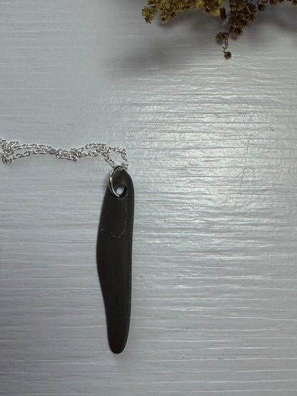 Lakeshore Rock Pendant Necklace