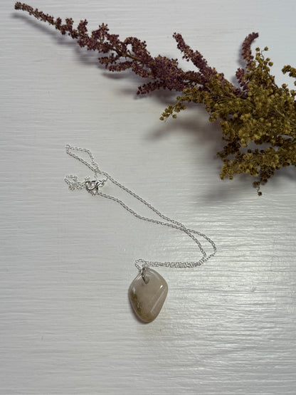Lakeshore Rock Pendant Necklace