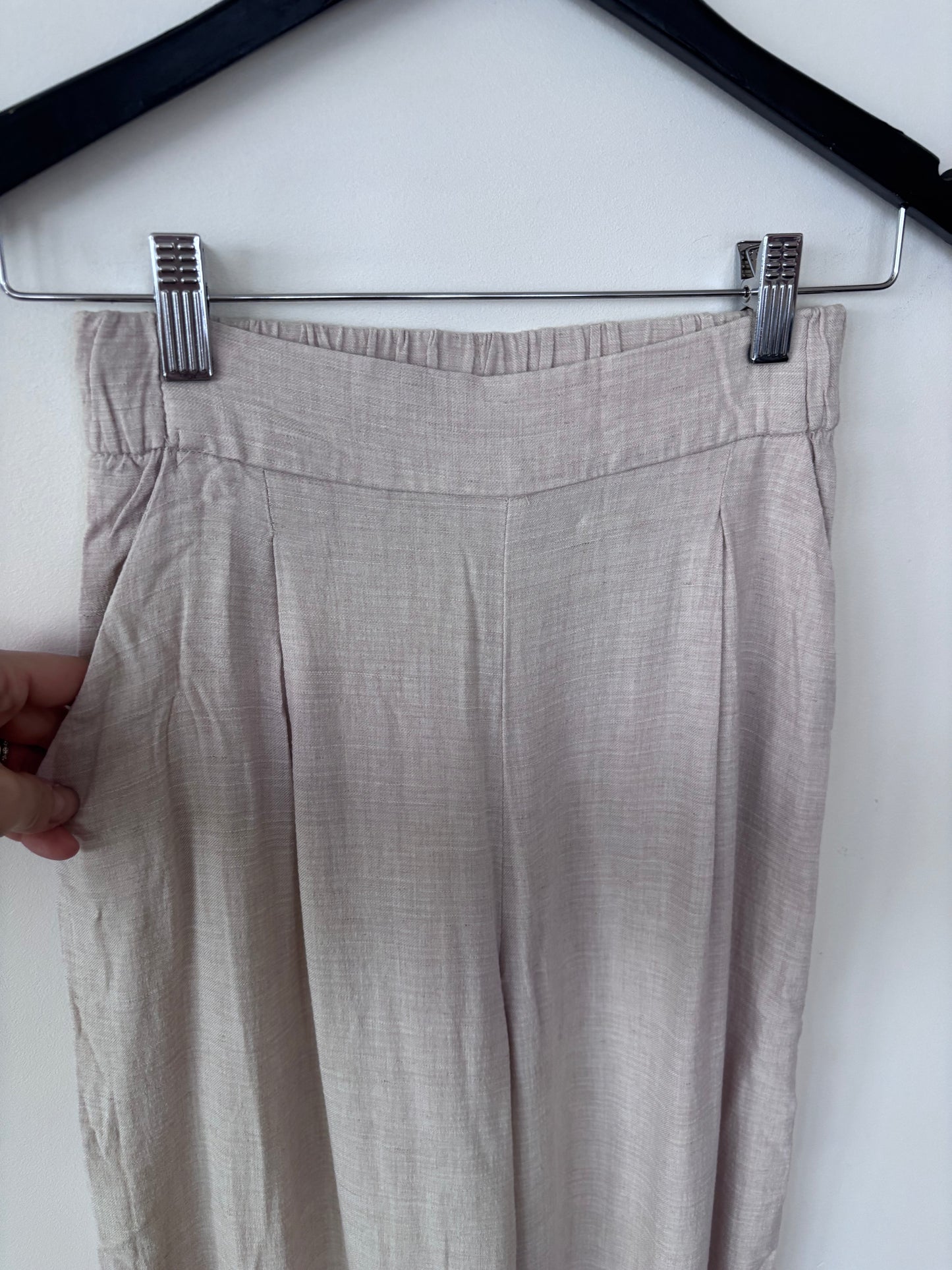 H&M Beige Pull on Pants  | Sz 2 (XS/S)