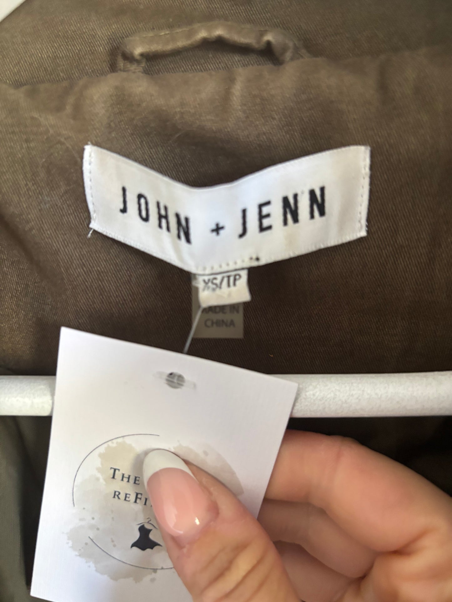 John + Jenn Faux Leather Panel Jacket | XS (would fit a small)