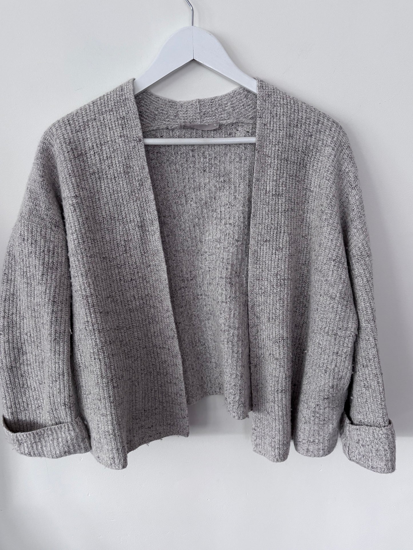Everlane Wool/Cotton Open Grey Cardigan | Sz XS (S/M fit)