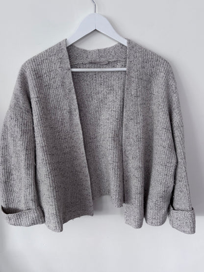 Everlane Wool/Cotton Open Grey Cardigan | Sz XS (S/M fit)